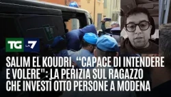 El Koudri, "mentally competent": the psychiatric report on the man who struck eight people in Modena