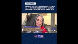 Gabriela Castellanos, criticó lo que calificó como una "justicia selectiva"   en caso de JOH