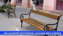 Vállalkozói segítséggel újulnak meg a padok