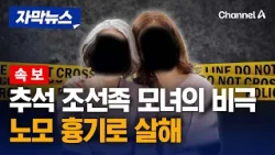 [속보] 추석 조선족 모녀의 비극… 소주1병 마시고 노모 흉기로 살해 [자막뉴스] / 채널A