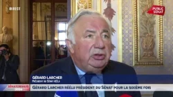 "Ici, l'antisémitisme n'a pas sa place", avertit Gérard Larcher, reconduit à la tête du Sénat