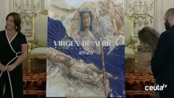 An ancient map and thousands of holy cards bring the poster of the Virgin of Africa to life