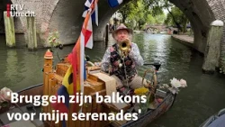 Watermuzikant Reinier geeft al 35 jaar concerten op de Utrechtse grachten | RTV Utrecht